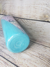 Load image into Gallery viewer, Blue Halloween Pumpkin and Bat Tumbler