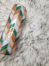 Load image into Gallery viewer, Floral and Tangram Tumbler