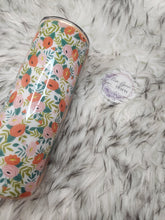 Load image into Gallery viewer, Floral and Tangram Tumbler