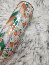 Load image into Gallery viewer, Floral and Tangram Tumbler