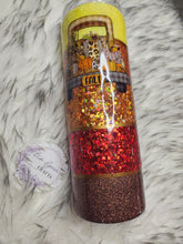 Load image into Gallery viewer, Fall Pumpkin Truck Striped Yellow Orange Red Tumbler