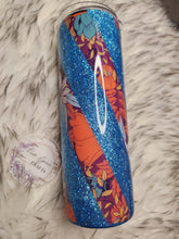 Load image into Gallery viewer, Kinda Emotional Kinda Emotionless Blue Striped Tumbler