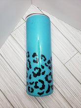 Load image into Gallery viewer, Blue Leopard Tumbler / Support Wildlife Raise Boys
