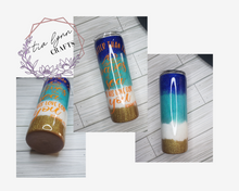 Load image into Gallery viewer, Waves Faith Christ Beach Inspired Tumbler
