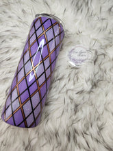 Load image into Gallery viewer, Purple Argyle Tumbler
